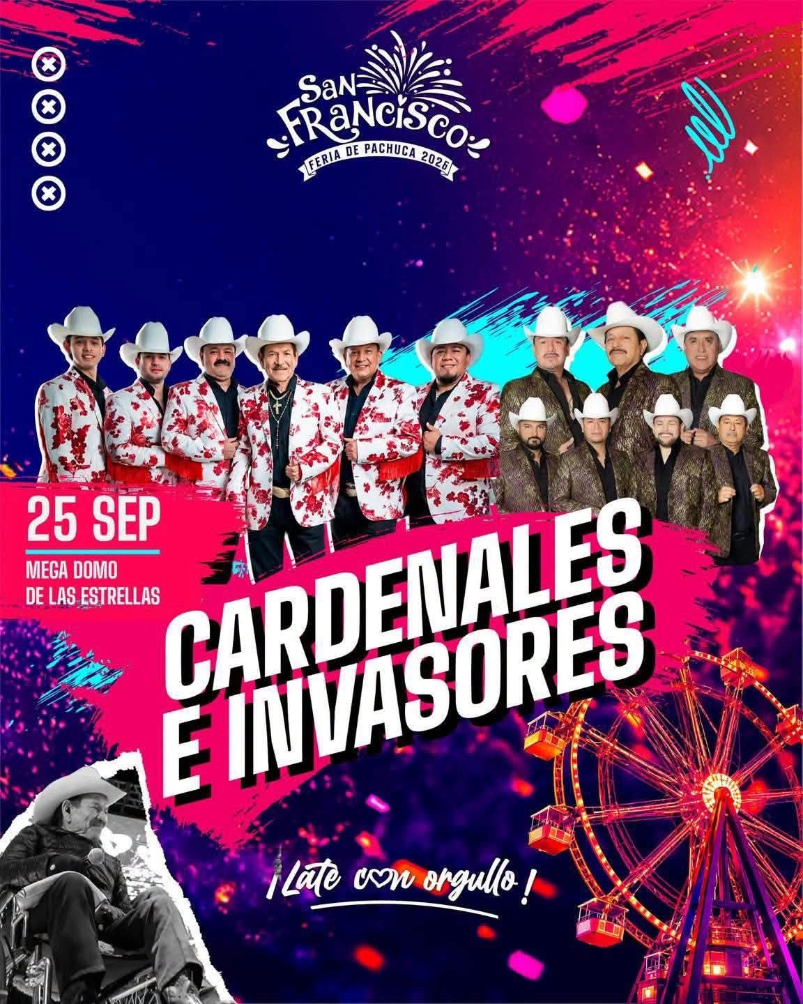 Boletos Cardenales e Invasores Domo de las Estrellas Pachuca