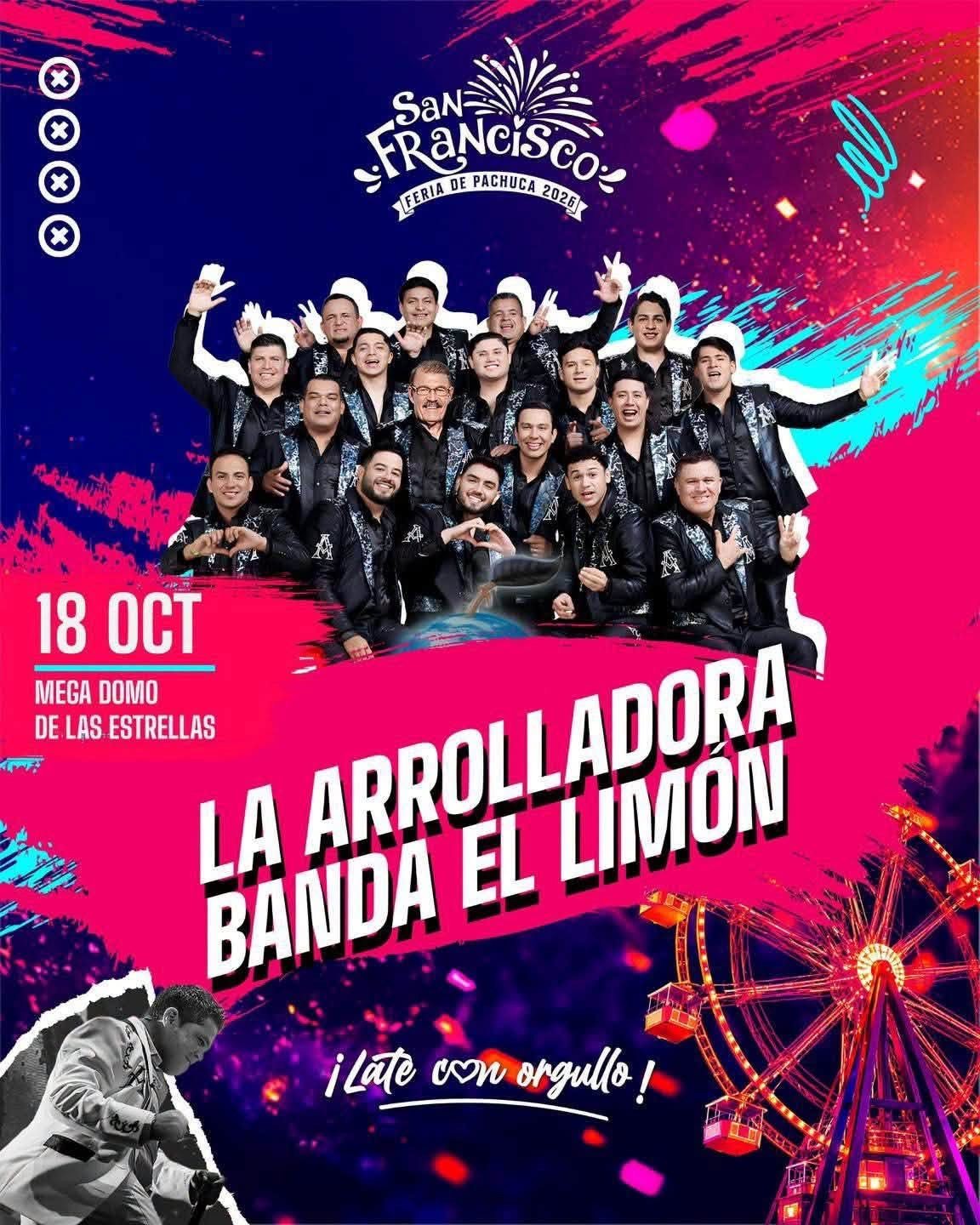 Boletos La Arrolladora Domo de las Estrellas Pachuca
