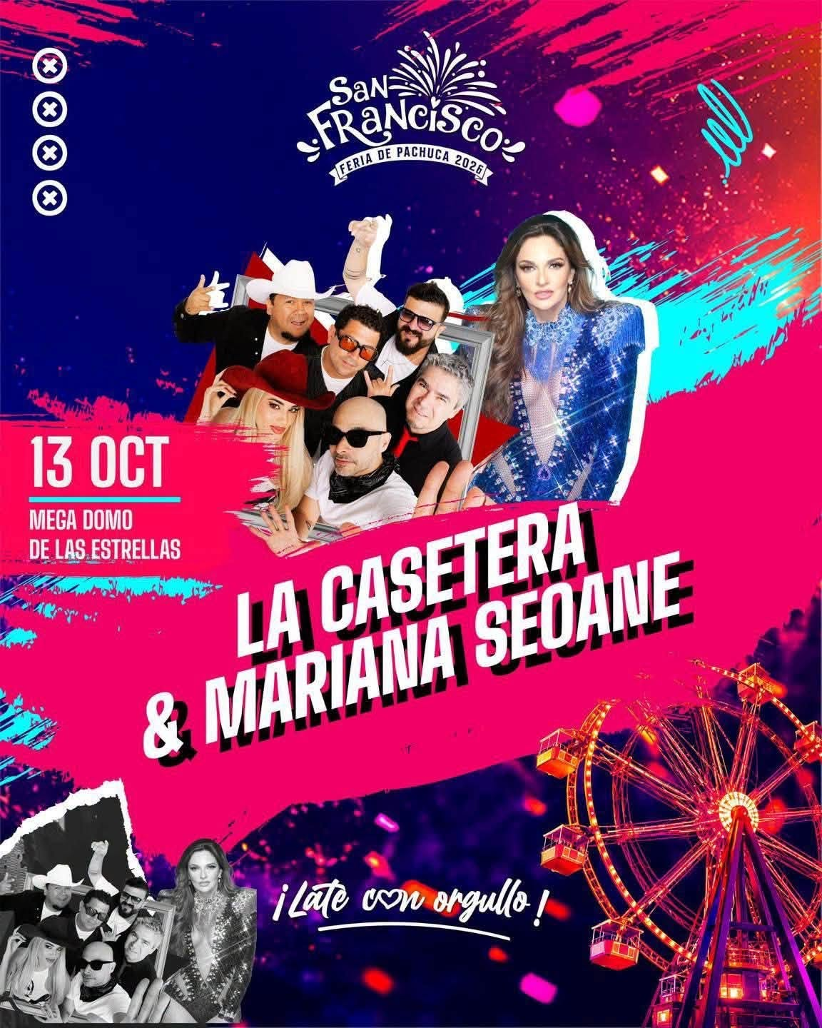 Boletos Mariana Seoane Y La Casetera Domo de las Estrellas Pachuca
